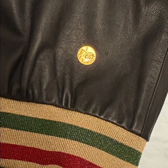 Palm Angels Italy Leather Bomber - Picture 13 of 13